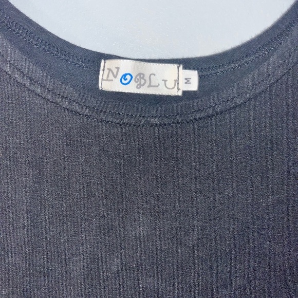 Noblu long black cotton sleeveless dress size medium - Picture 3 of 5